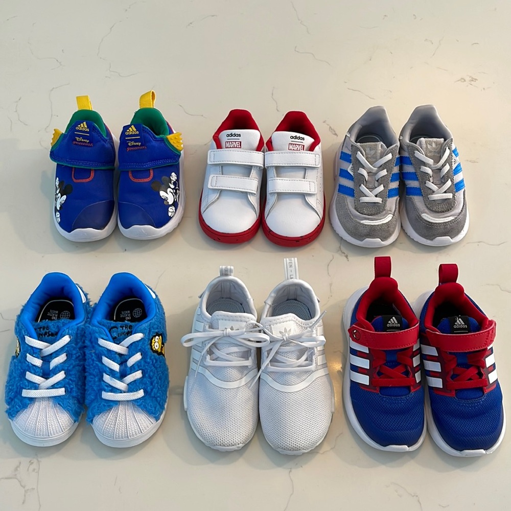 Bundle of Adidas Toddler Shoes Size 5.5 - 6